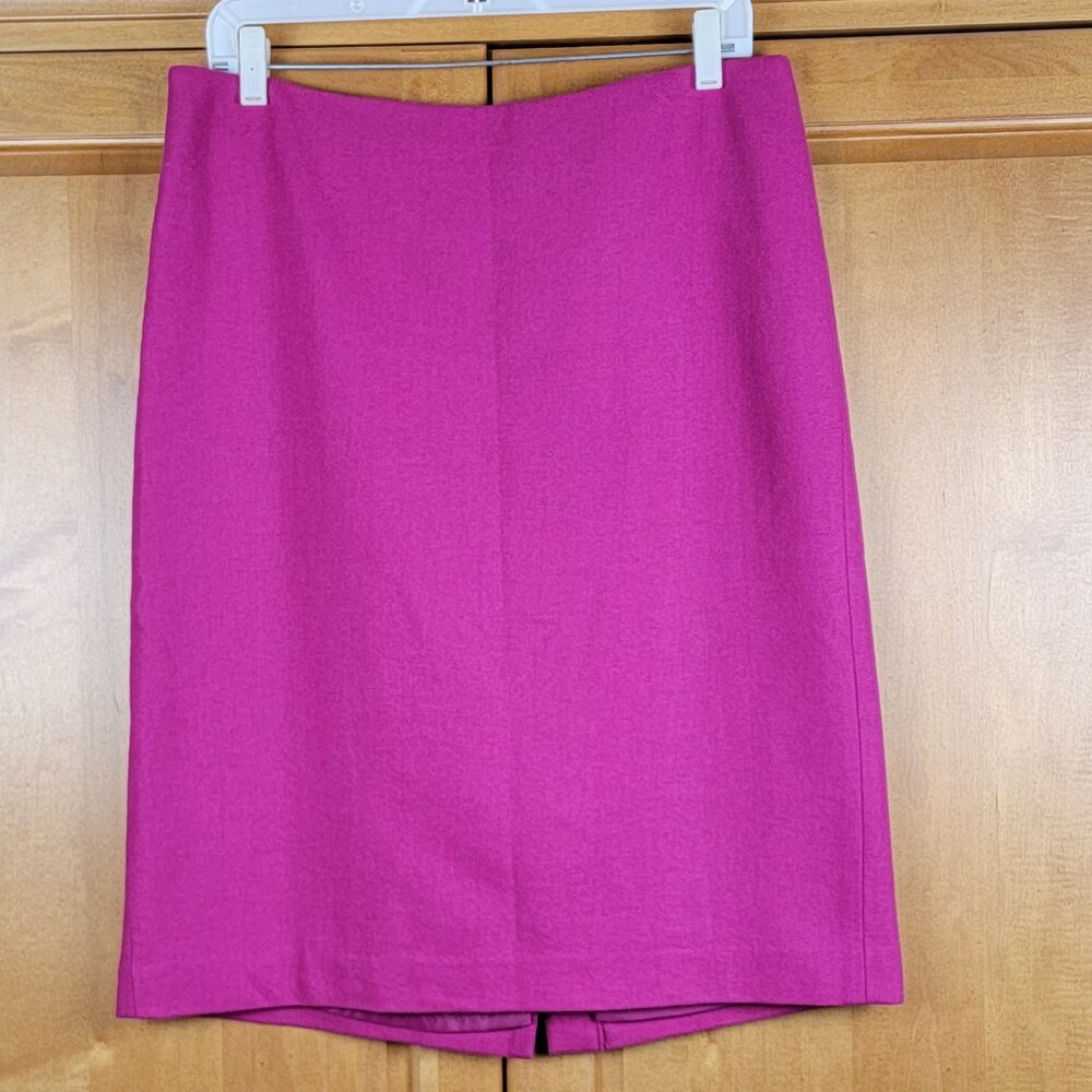 Talbots Wool Blend Hot Pink Pencil Skirt - 12